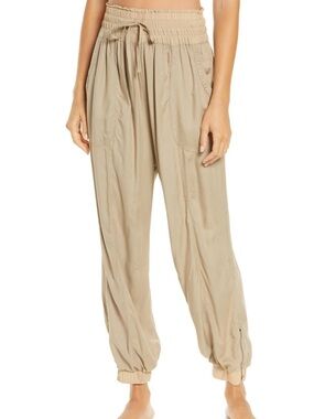 FP Movement by Free People Baggy Relaxed Halfzies Jogger Pants Desert Sage L